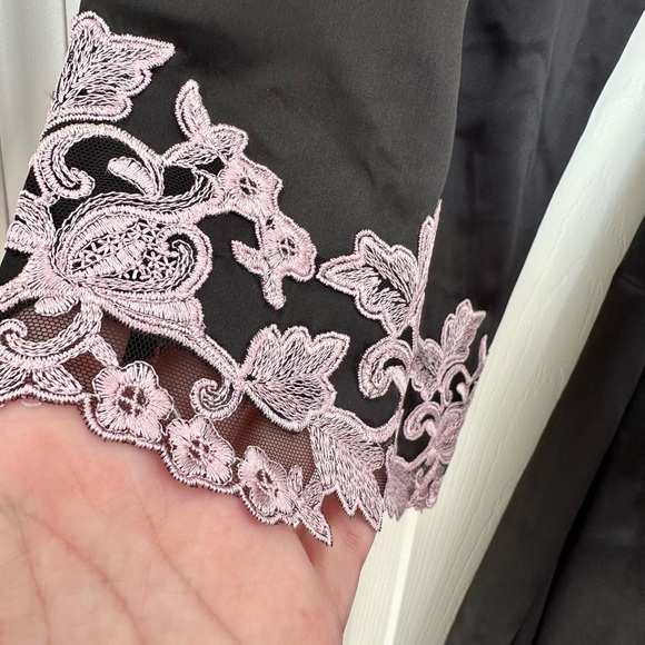 NWT Agent Provocateur 100% Silk Darina Dressing Gown Black Robe Luxury Lingerie - Picture 13 of 17